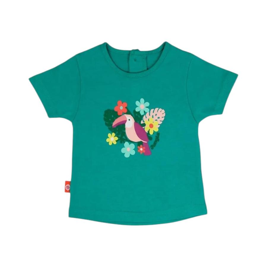 Polera de Algodón Bebé Niña Ficcus Spirit Verde