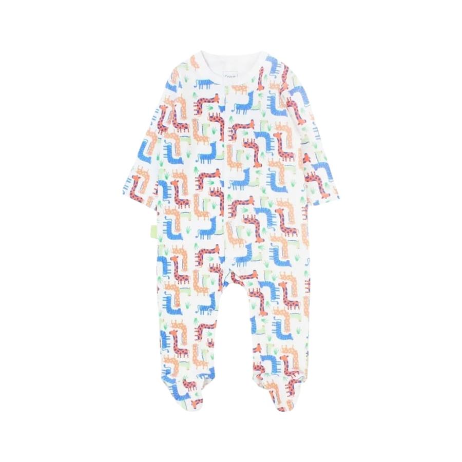 Pijama Con Broche Bebé Niño Ficcus Holiday Blanco