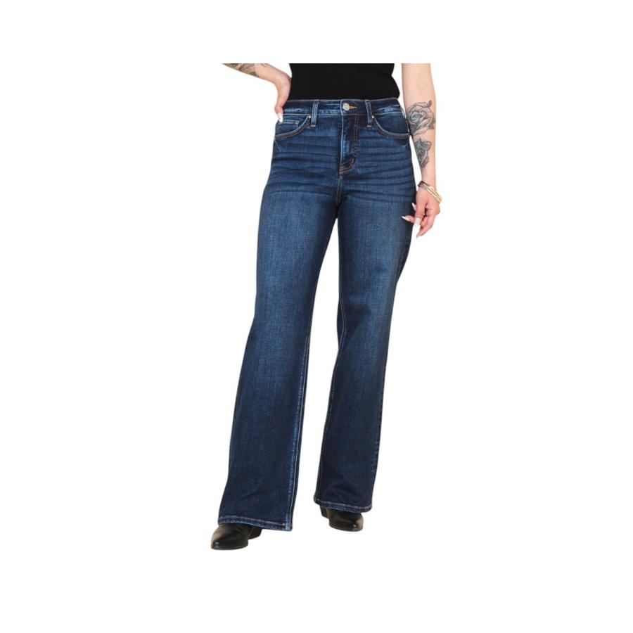 Jeans Tiro Alto Mujer Wide Leg  Wados RP011981WA índigo
