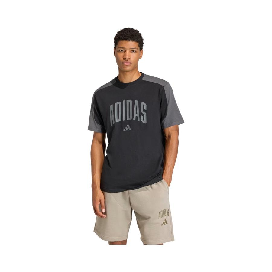 Polera Negra Collegiate Adidas