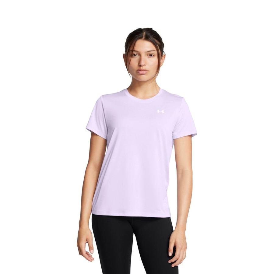 Polera Mujer Tech Twist Manga Corta Under Armour Morado