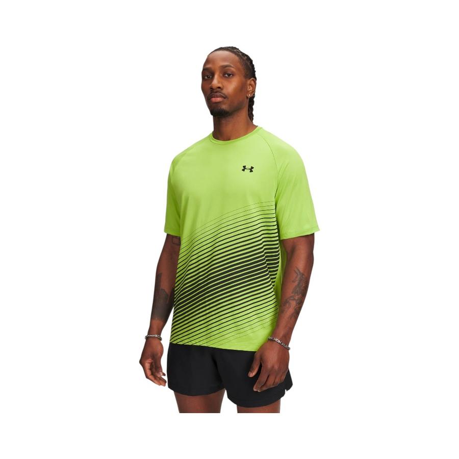 Polera Manga Corta Tech Fade Hombre Under Armour