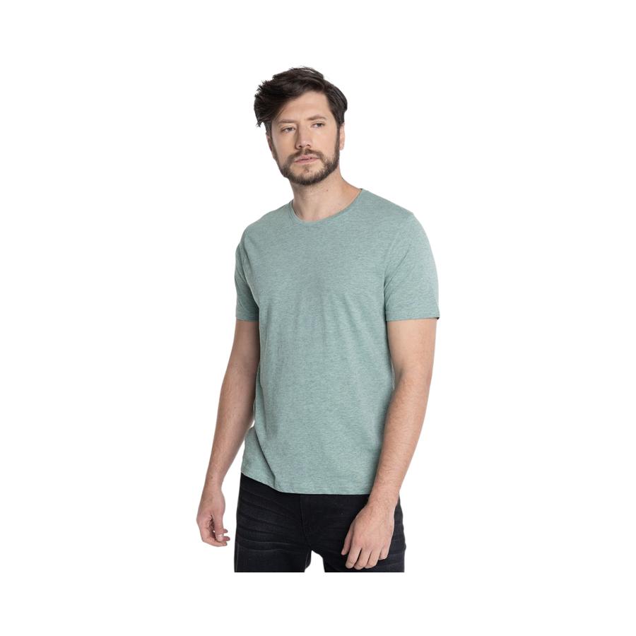 Polera Manga Corta Hombre Potros Palma Verde