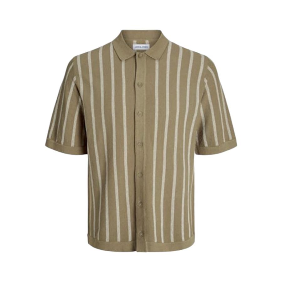 Camisa Manga Corta Hombre Jack & Jones 12268460 Café