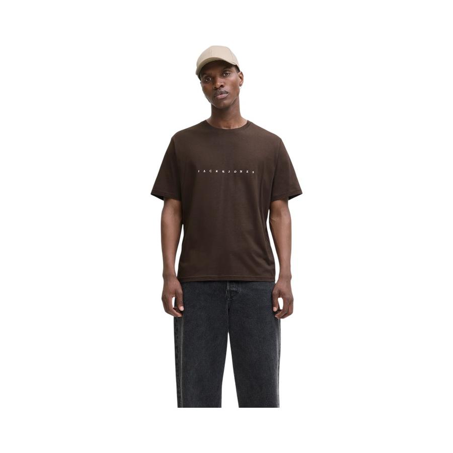 Polera Algodón Hombre Jack & Jones 12234746 Café
