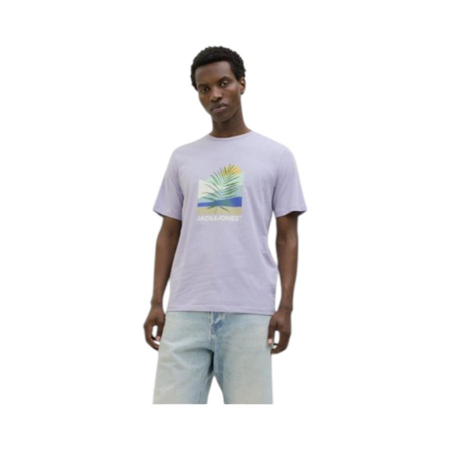 Polera Manga Corta Hombre Jack % Jones 12269416 Lavanda