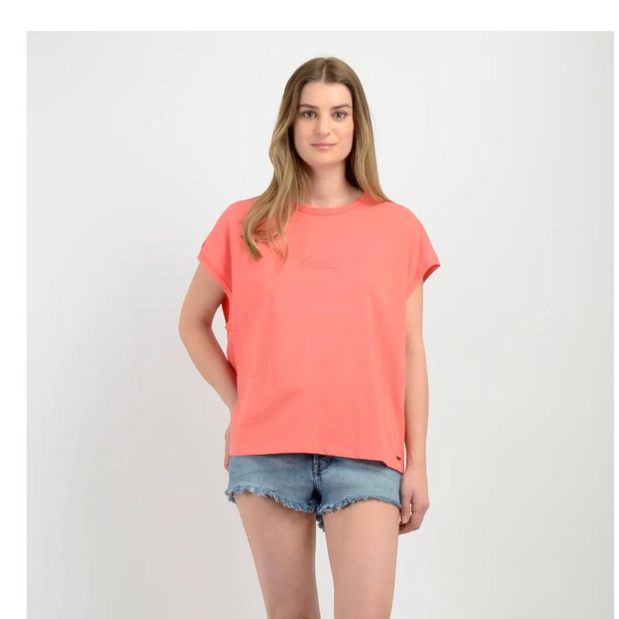 Polera Manga Corta Mujer O'Neill Erin Naranjo Claro