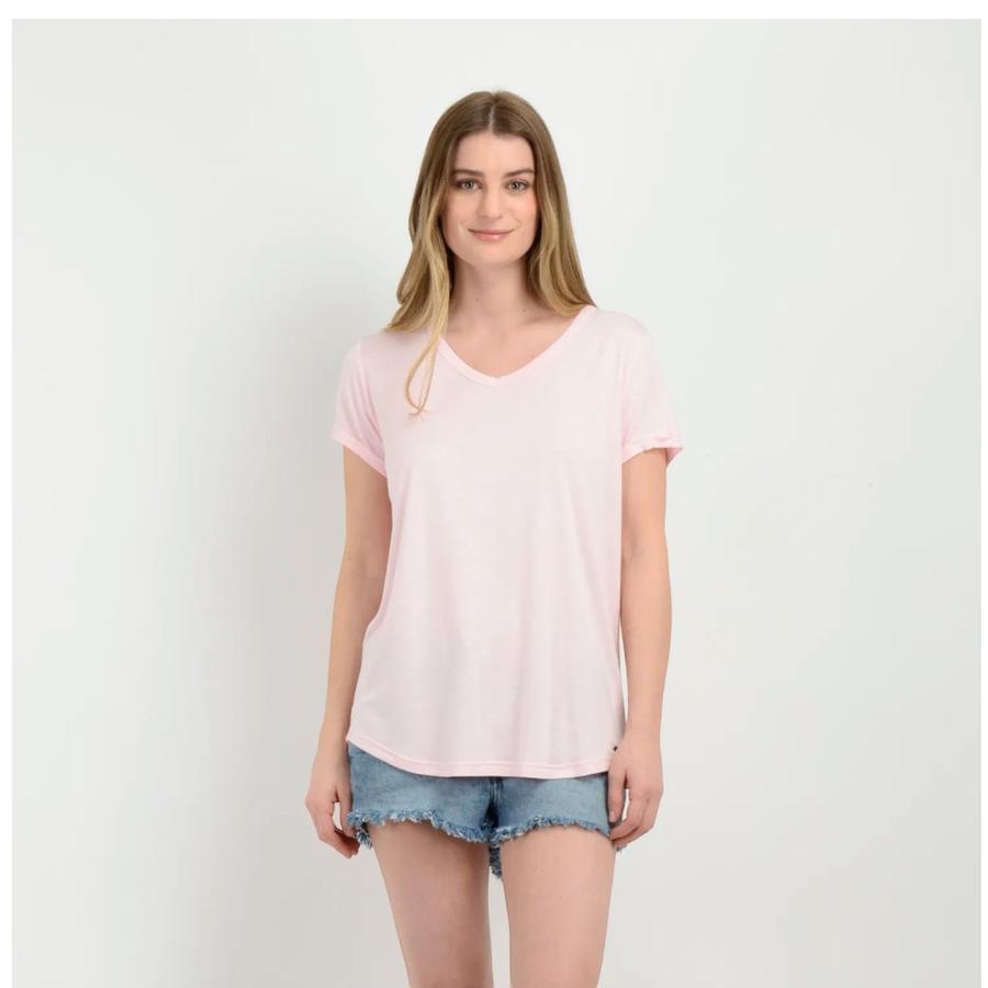 Polera Manga Corta Mujer O'Neill Essential II Rosado