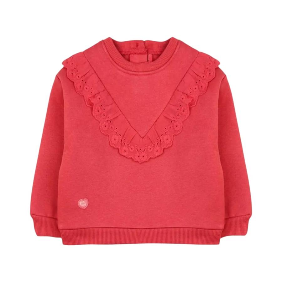 Polera Cuello Redondo Bebé Niña Ficcus Squad Coral