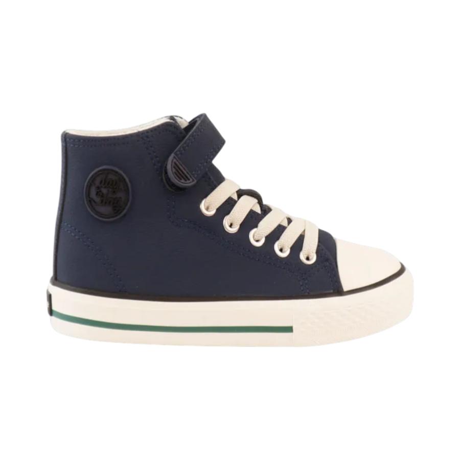Zapatilla con Velcro Unisex Ficcus Day To Day Azul