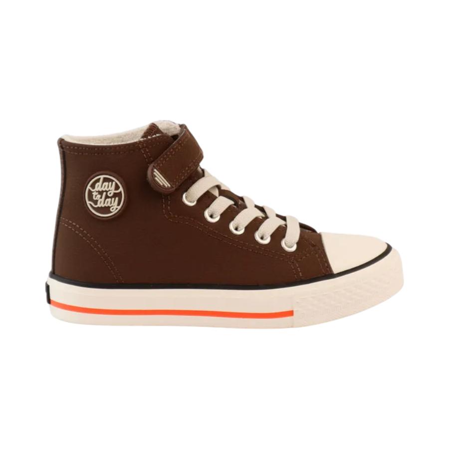Zapatilla con Velcro Unisex Ficcus Day To Day Café