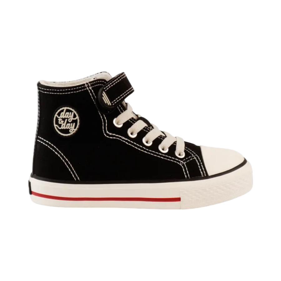 Zapatilla con Velcro Unisex Ficcus Day To Day Negro