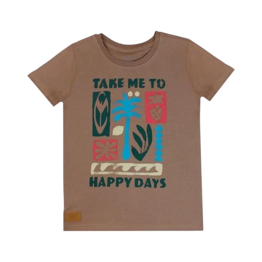 Polera Manga Corta Niño Ficcus Spirit Café