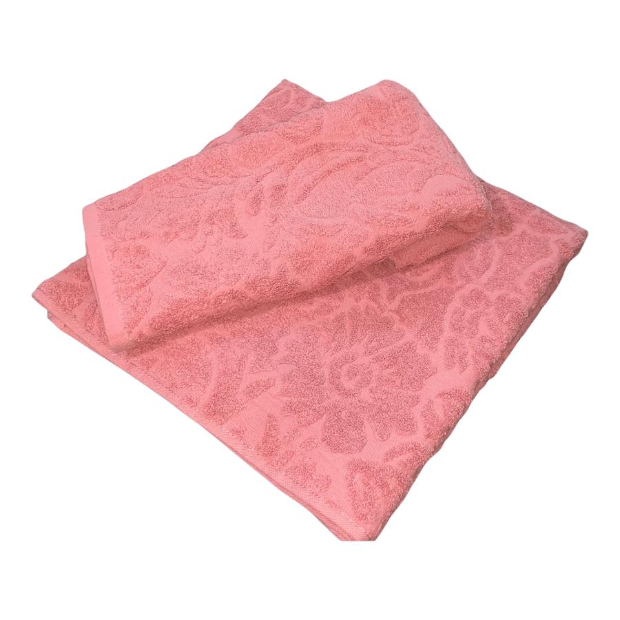Set Toallas Lisas Mano Y Cuerpo Rosado Chantilly
