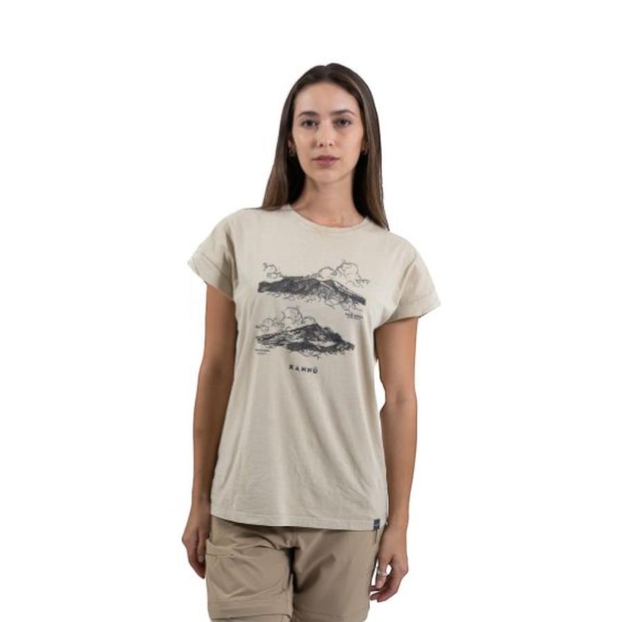 Polera Manga Corta Mujer Kannú Lifestyle Beige