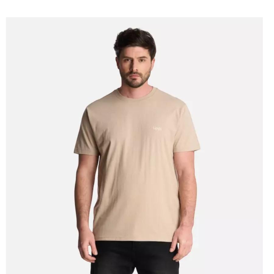 Polera Lippi Logo Lippi Back Print T-Shirt Taupe Hombre