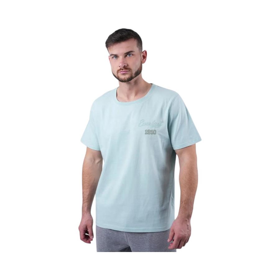 Polera Manga Corta Hombre Everlast Ocean Celeste
