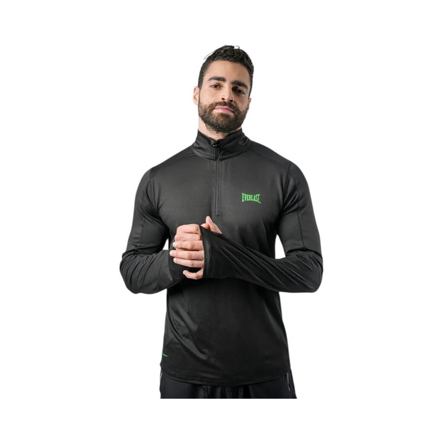 Polera Deportiva Hombre Everlast Longest Negro