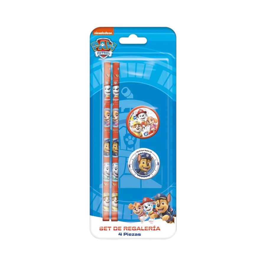 Set Escolar Paw Patrol 122229 4 Pizas - Multicolor