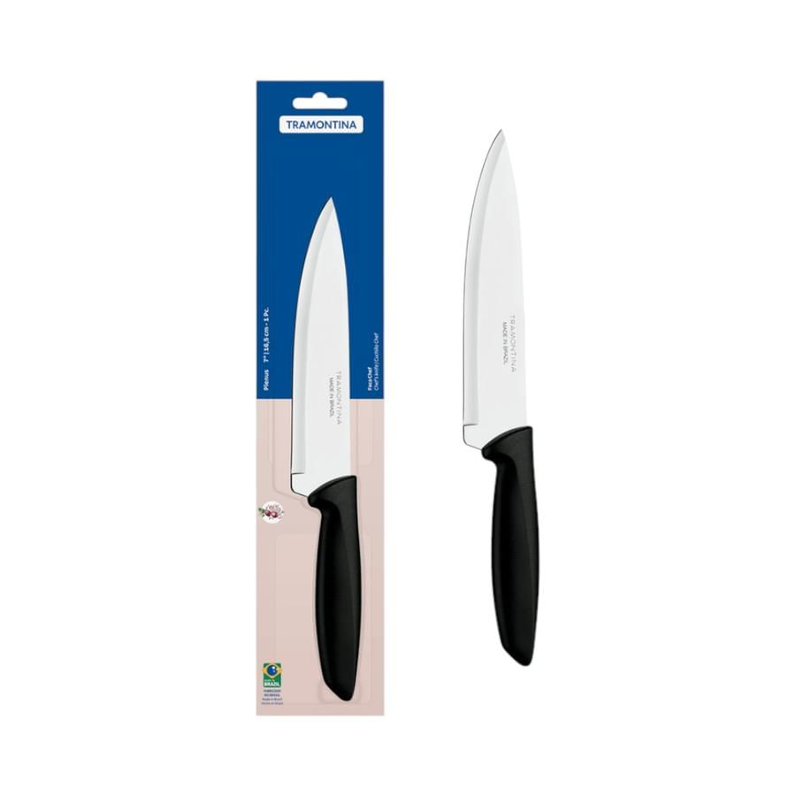 Cuchillo Chef 7 Tramontina 23426107 Mango Negro
