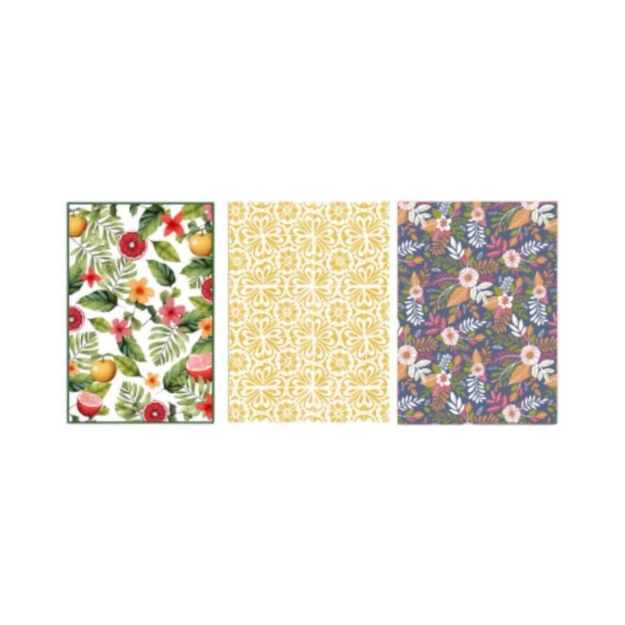 Set De Paños Doral Happy Cook 3 Piezas Coleccionable