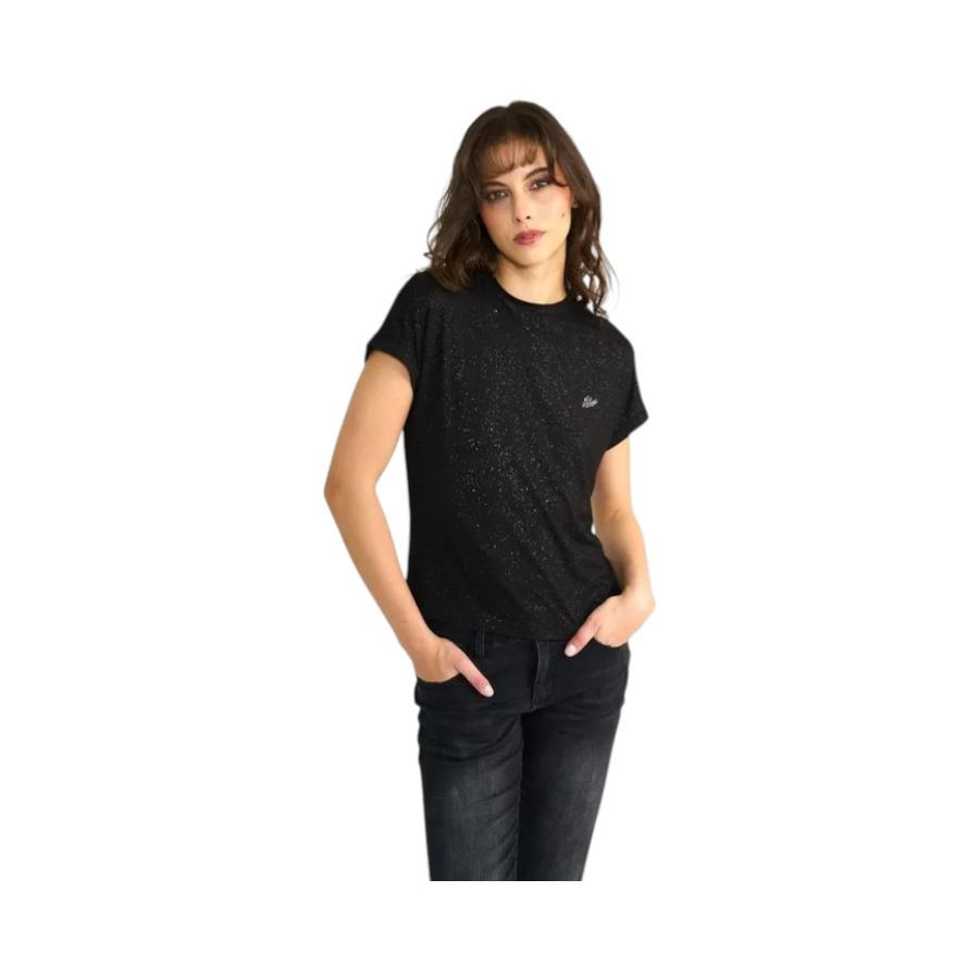 Polera Manga Corta Mujer Ellus  Rock Dna Negro
