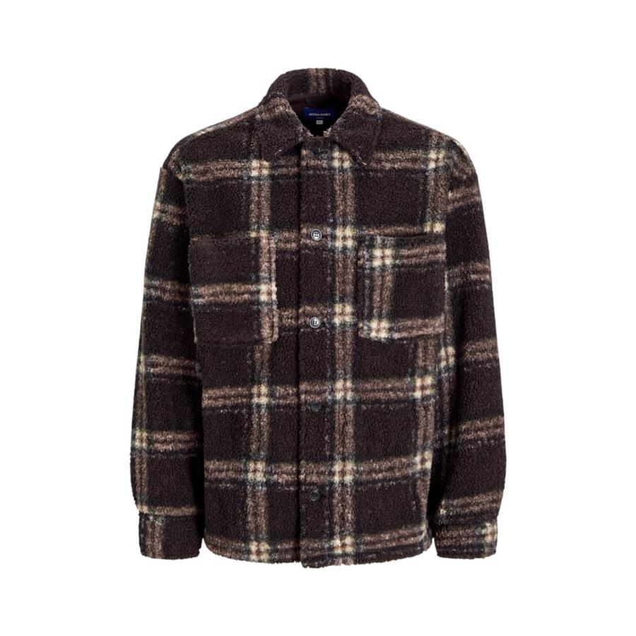 Camisa de Corte Hombre Jack & Jones 12266269 Chocolate