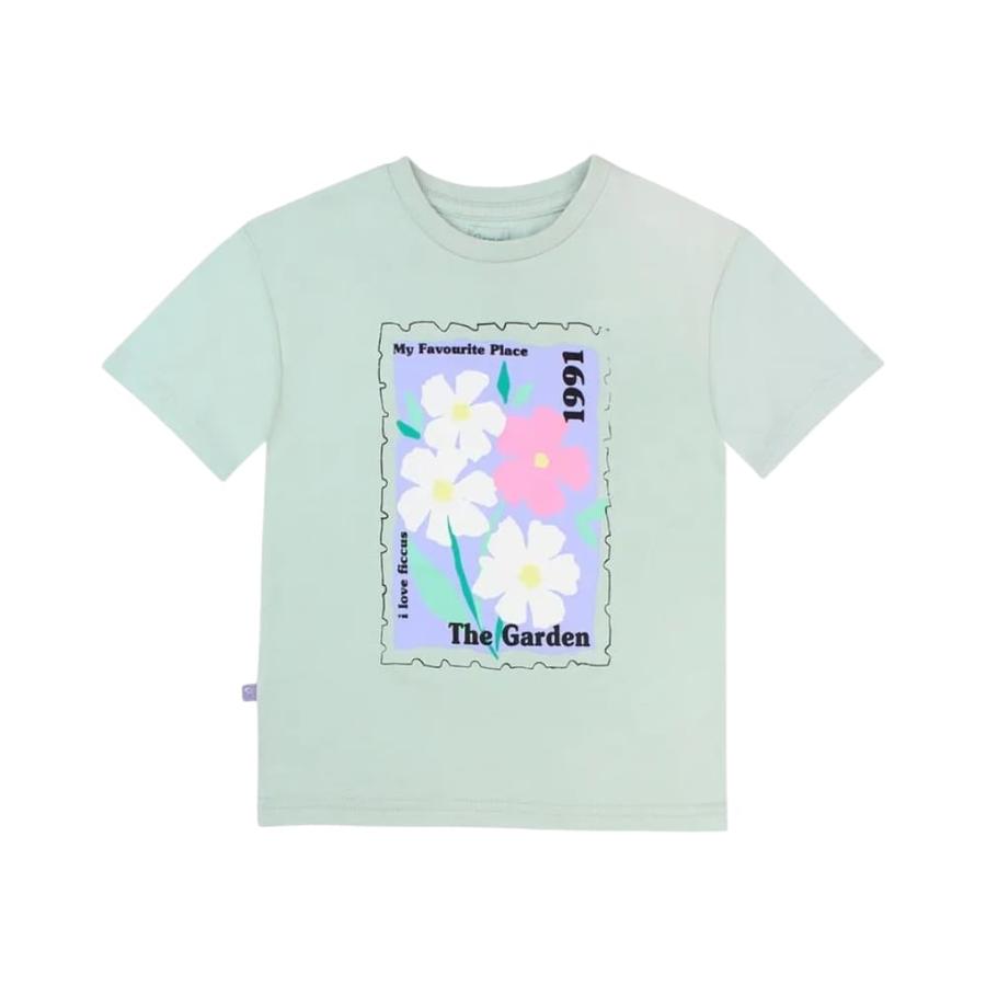 Polera Manga Corta Niña Ficcus Essence Verde