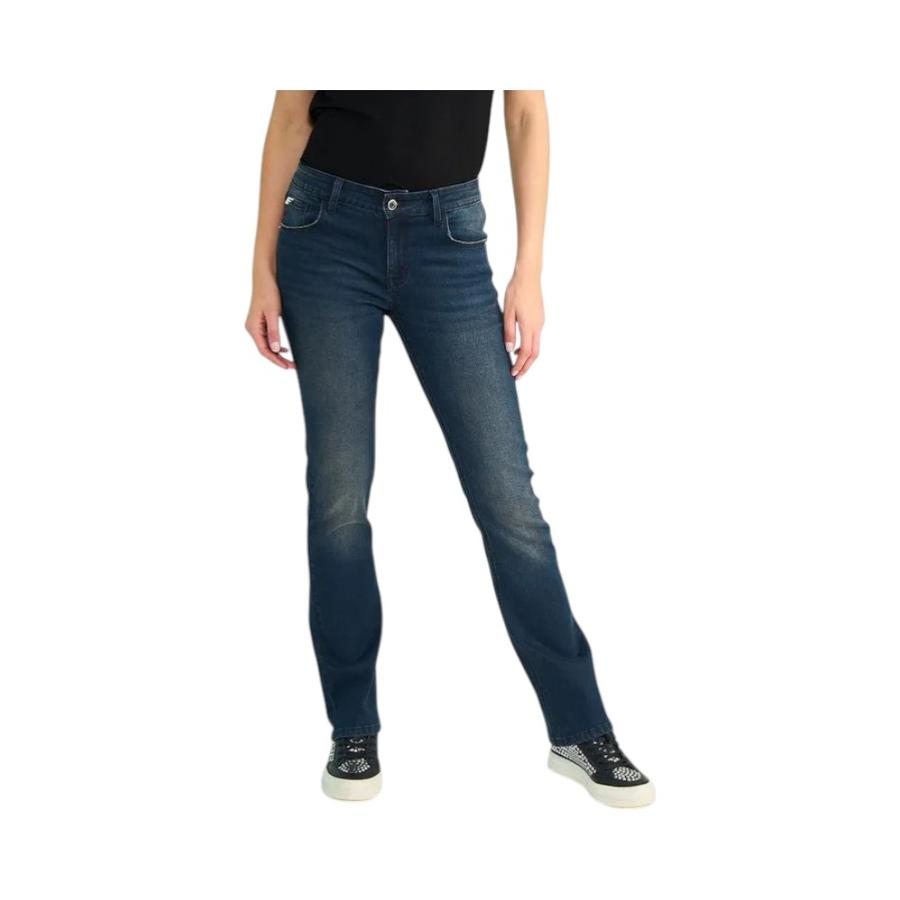 Jeans Slim Fit Mujer Ellus Janice Oxidado Azul