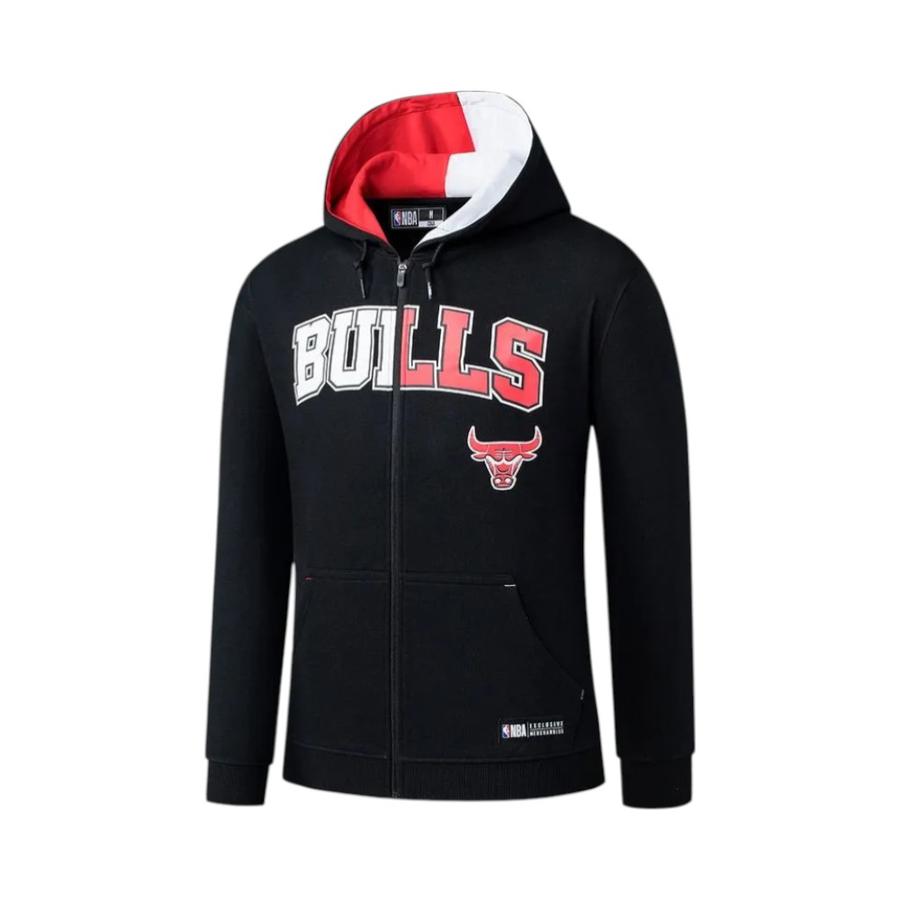 Polerón Deportivo Hombre Fanatics NBA Chicago Bulls Negro