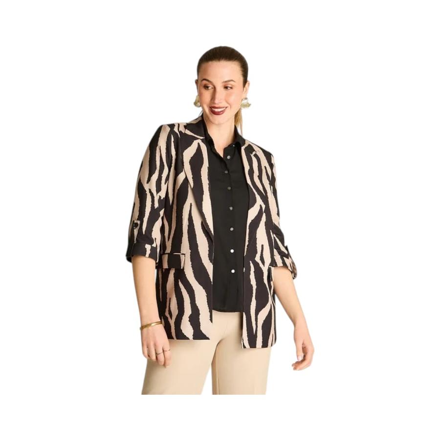 Blazer Manga 3/4 Mujer Lorenzo di Pontti 958505 Negro