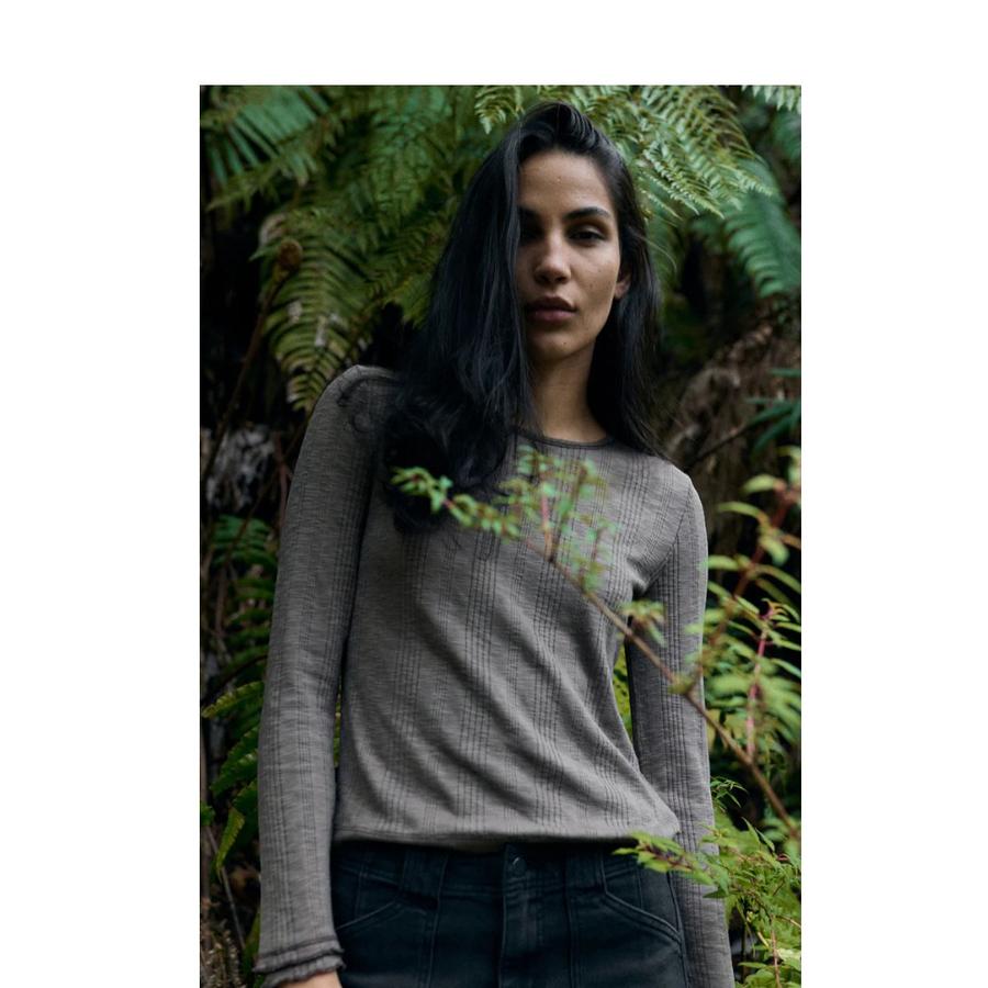 Polera Pampa Orgánica Café Mujer