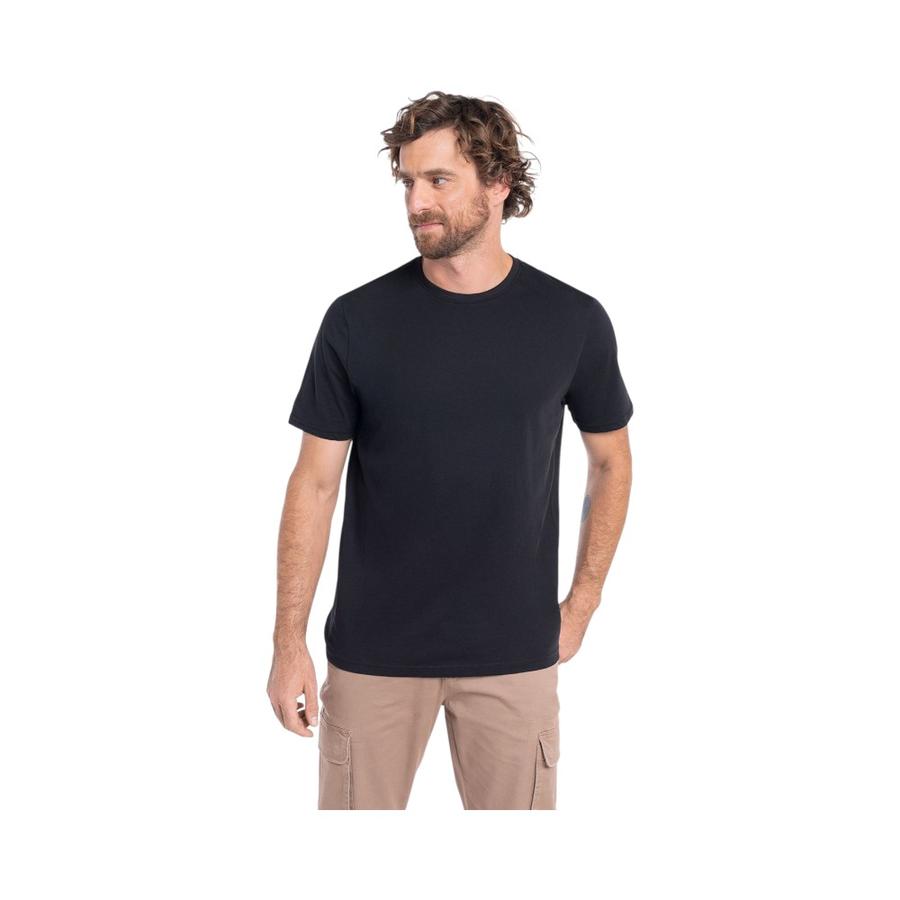 Polera Hombre POTRO Valencia Cuello Redondo Negro