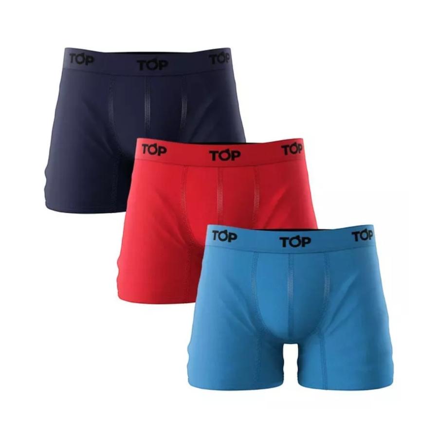 Bóxer Medio Hombre TOP Pack 3 Algodón