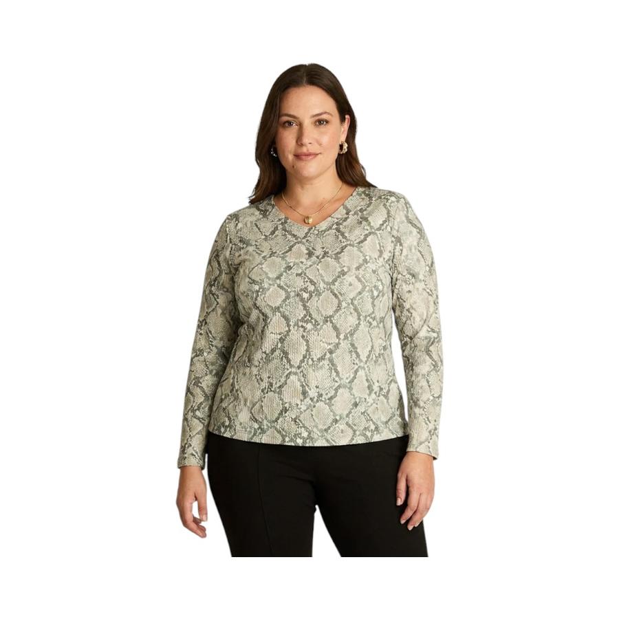 Polera Estampada Mujer Lorenzo di Pontti Pistacho