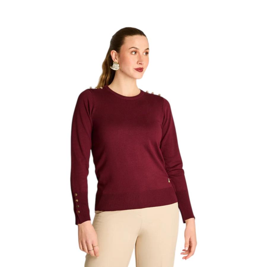 Sweater Mujer Lorenzo di Pontti Burdeo