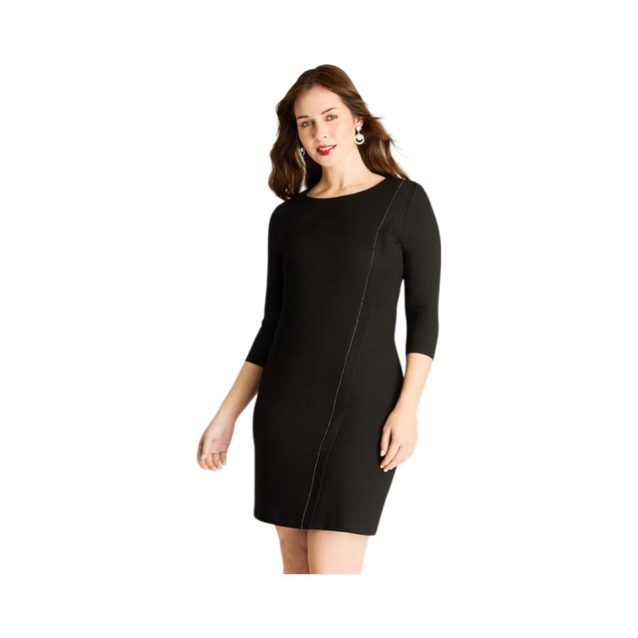 Vestido Asimétrico Mujer Lorenzo di Pontti Negro