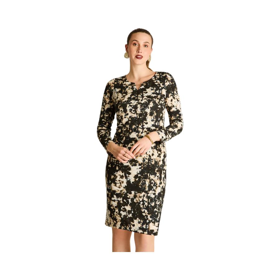 Vestido Midi Mujer Lorenzo di Pontti Negro