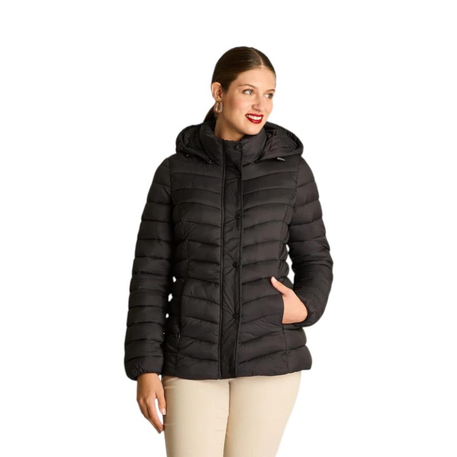 Parka Quilted Mujer Weekend Negro