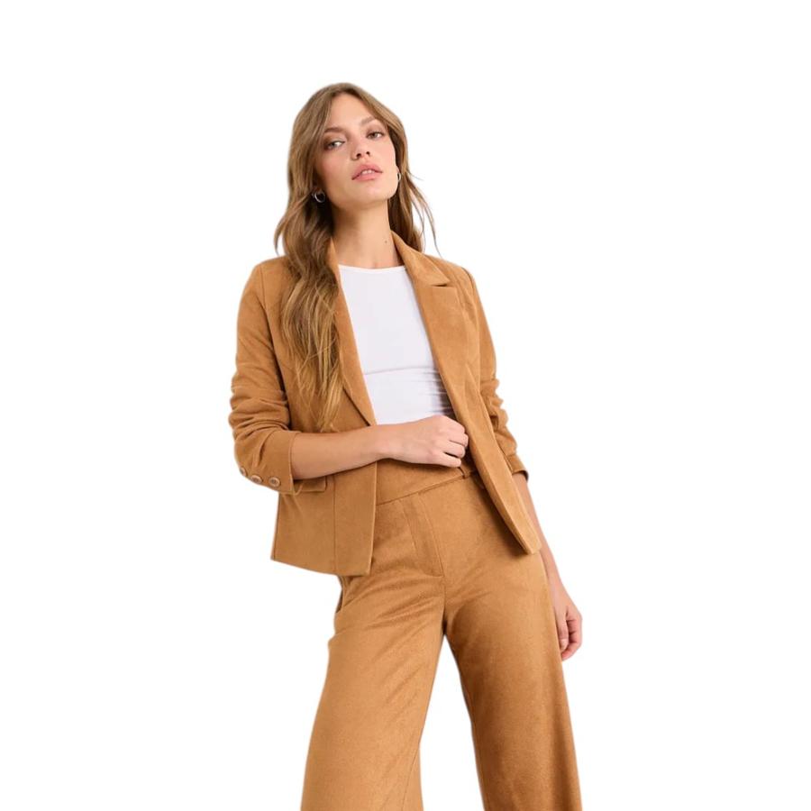Blazer Mujer iO Básico Camel