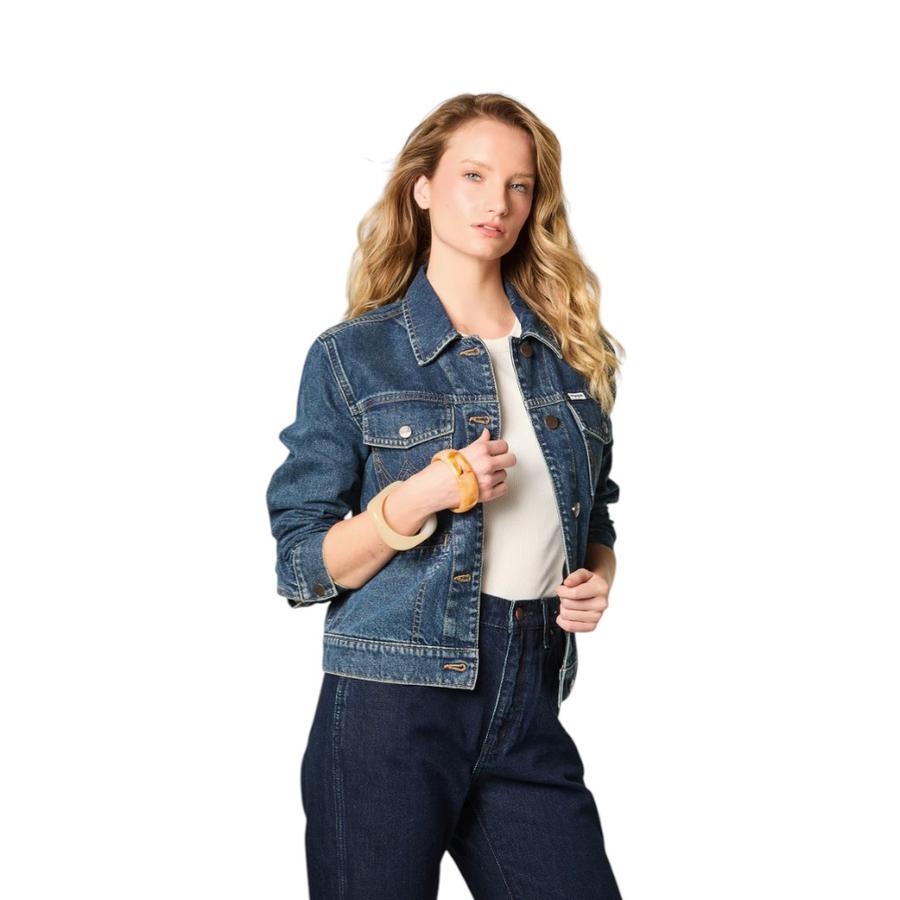 Chaqueta Mujer Wrangler Heritage Denim Azul