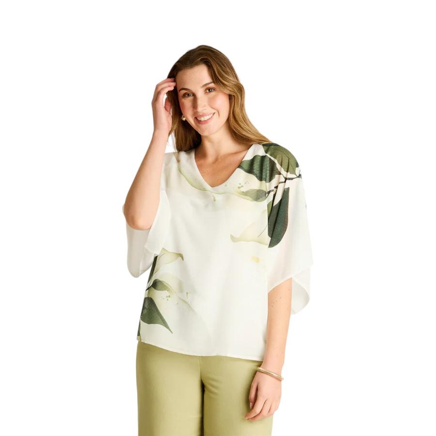 Túnica Manga Corta Mujer Lorenzo di Pontti 227502 Verde