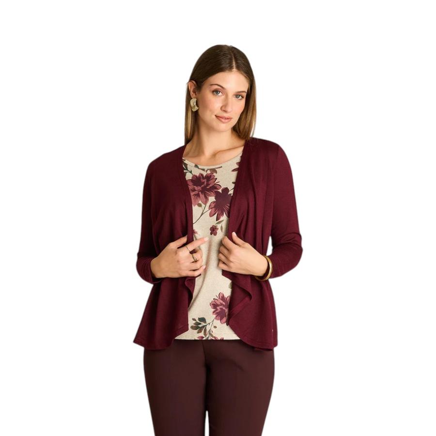 Polera Lanilla Mujer Lorenzo Di Pontti 108533 Twin Burdeo