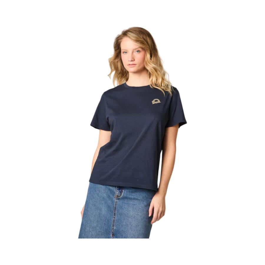 Polera Mujer Wrangler Ringer Tee Regular Azul