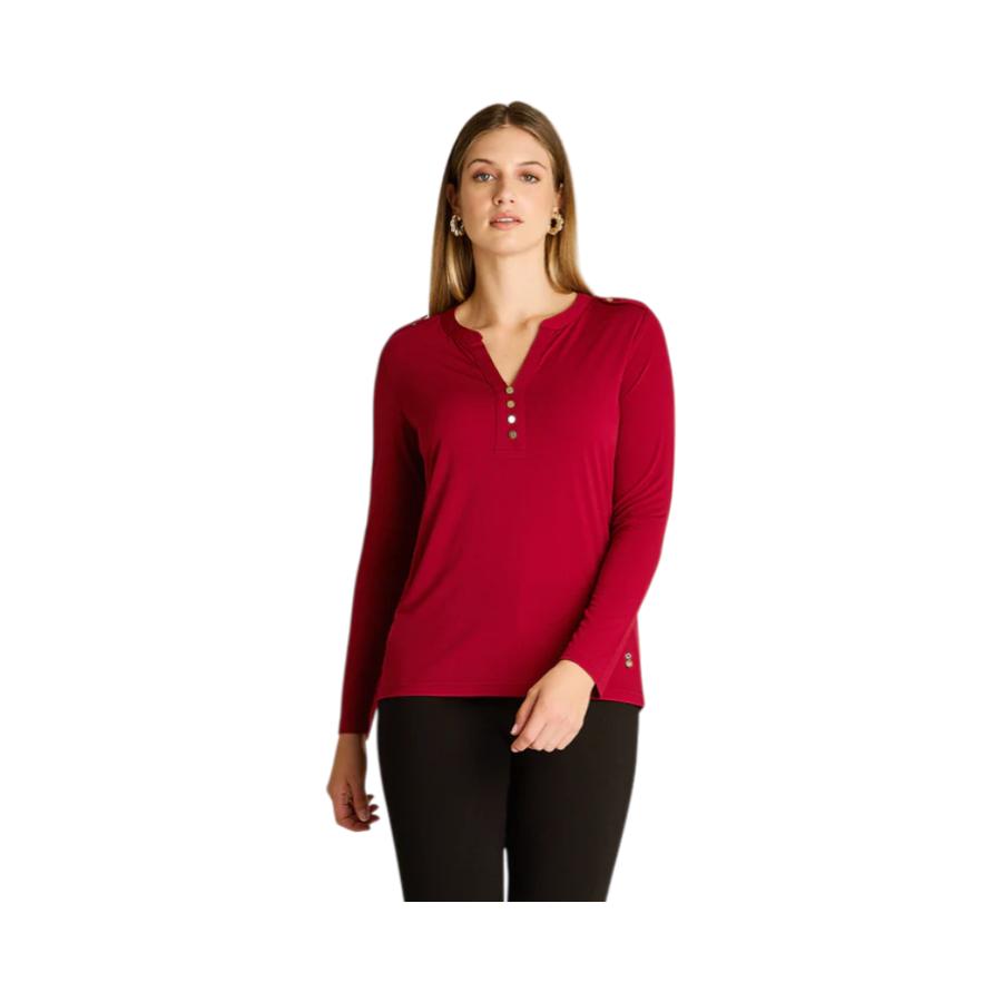 Polera Escote Mao Mujer Lorenzo di Pontti 108506 Roja