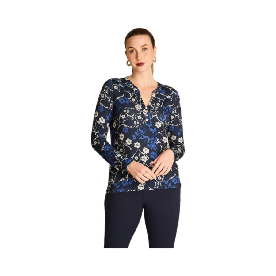 Polera Escote Mao Mujer Lorenzo di Pontti 108506 Azul