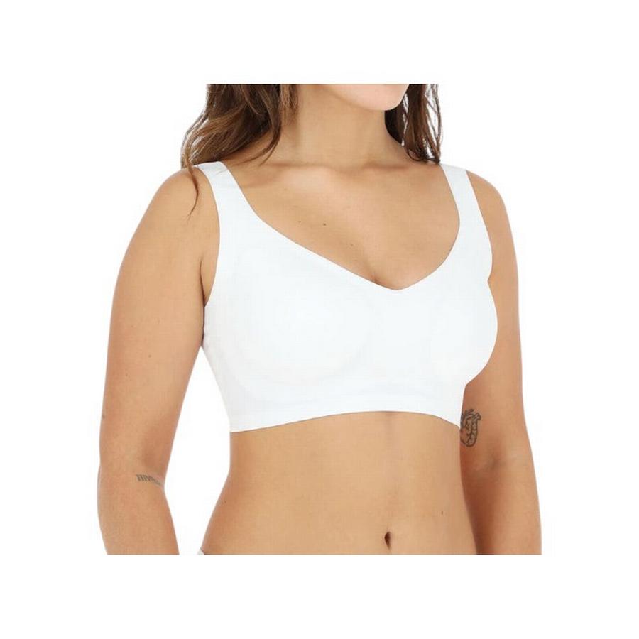 Sostén Seamless Classic Mujer Flores 13272 Blanco