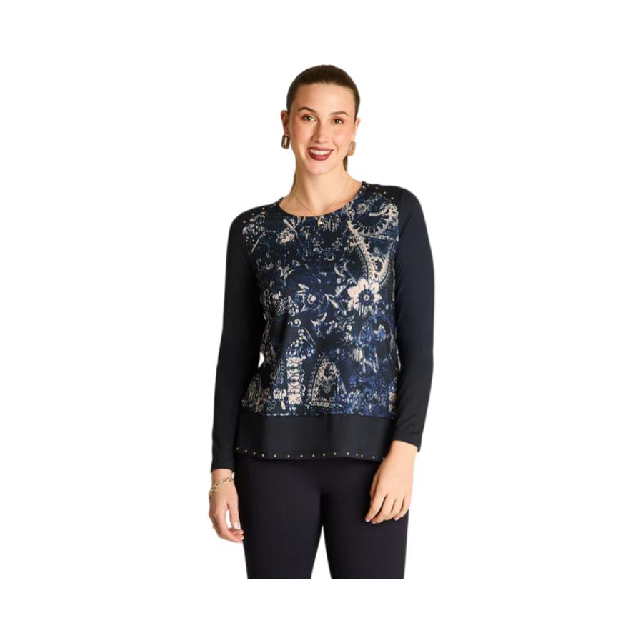 Polera Manga Larga Mujer Lorenzo di Pontti 108531 Azul