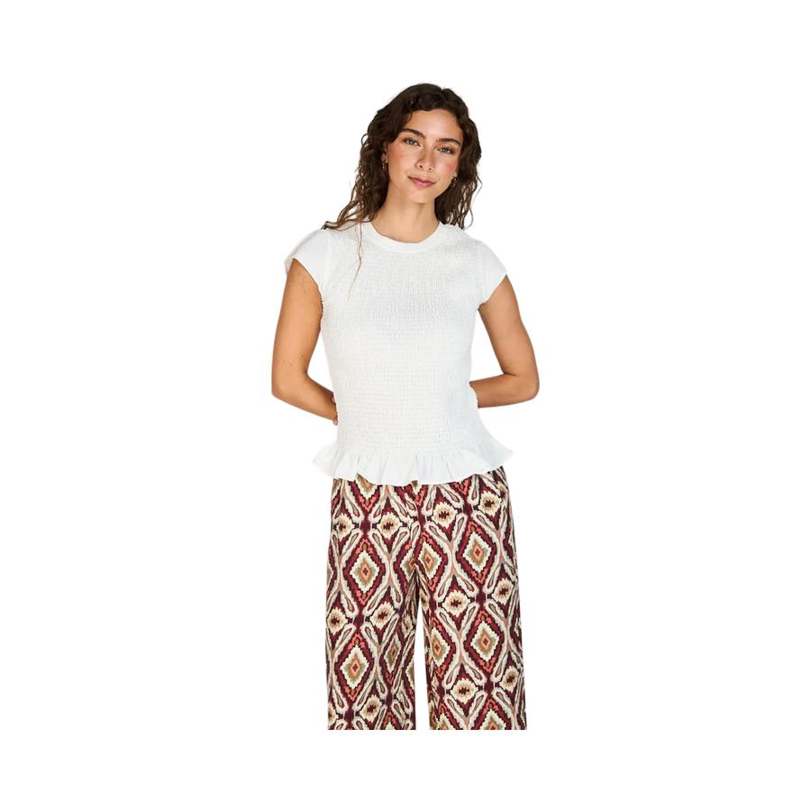 Blusa Elasticada Mujer Eclipse Olivia Blanca