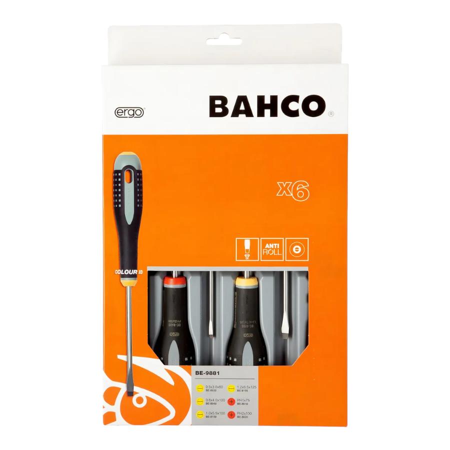 Juego Destornilladores Bahco Ergo 6 Pzas